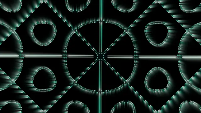 The analytic_echoplate preset, drawn with the analytic_field system