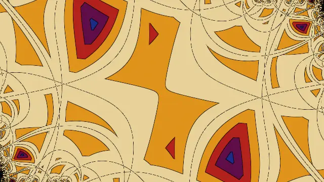 The analytic_stainedglass preset, drawn with the analytic_field system