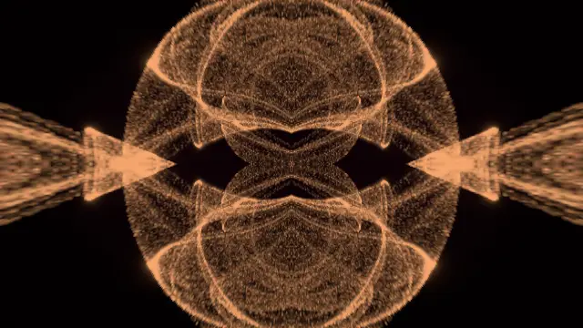 The attractor_clifford preset, drawn with the attractor system