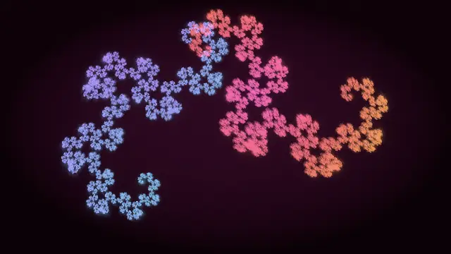 The attractor_dragon preset, drawn with the attractor system