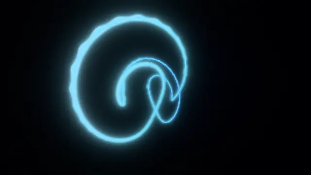 The attractor_lorenzknot preset, drawn with the attractor system