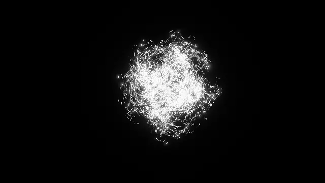 The attractor_thomasgallery preset, drawn with the attractor system