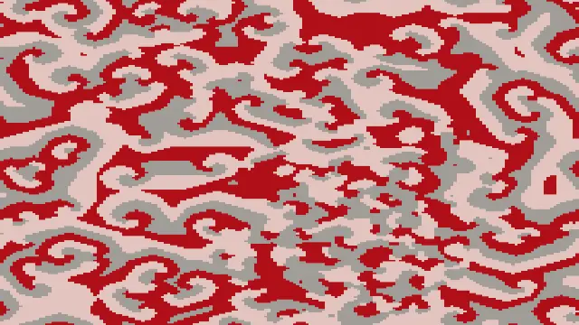 The cellular_spiral_bloom preset, drawn with the cellular system