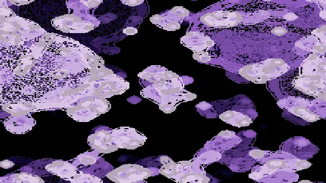 The cellular_tide_bugs preset, drawn with the cellular system