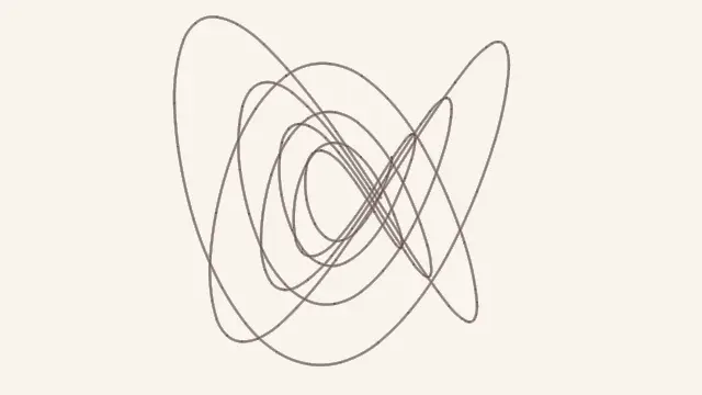 The curve_inkpendulum preset, drawn with the parametric_curve system