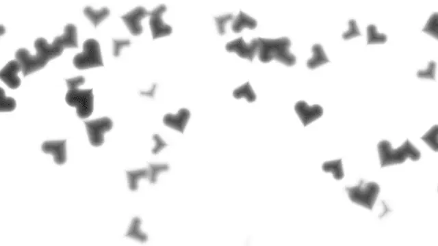 The emitter_heartfall preset, drawn with the emitter system