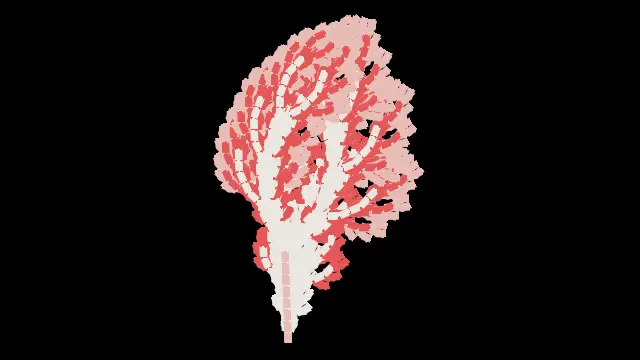 The lsystem_thicket preset, drawn with the lsystem system