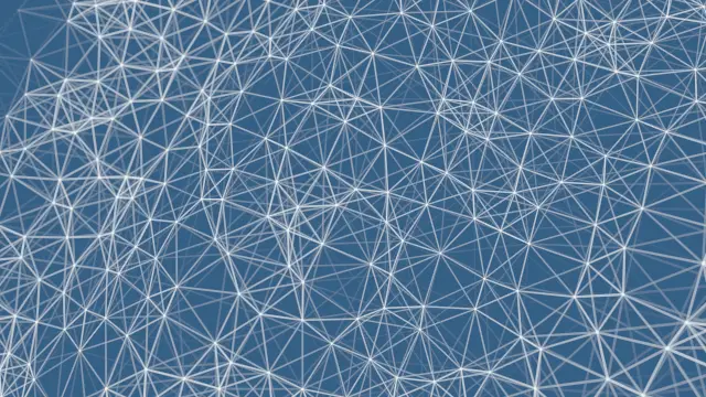 The plexus_cyanotype preset, drawn with the plexus system