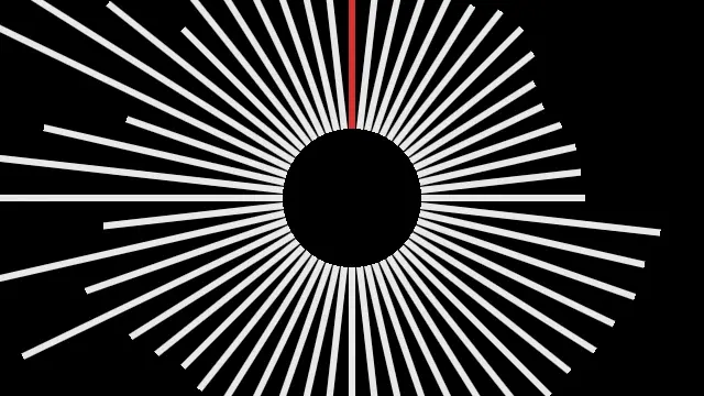 The spectrum_metermono preset, drawn with the spectrum system