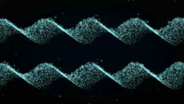 The swarm_braid preset, drawn with the swarm system