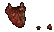 Khalim's Heart: a red heart, its inventory picture and its drop frames