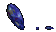 Mephisto's Soulstone, a small blue gem, in the inventory and on the ground
