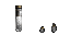 A stamina potion, a small yellow flask, in the inventory and on the ground